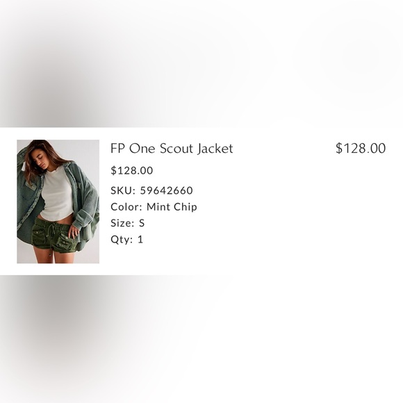 Free People FP One Scout Jacket - Mint Chip - Picture 2 of 2